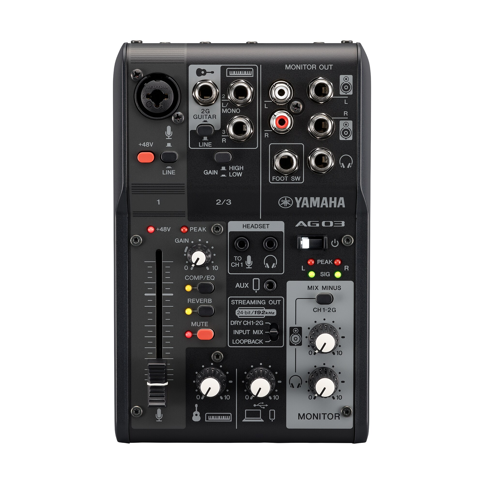 【ティア】YAMAHA AG03MK2 AG03MK2 - Описание - Серия AG - Микшеры - Продукты - Стриминг/Игры