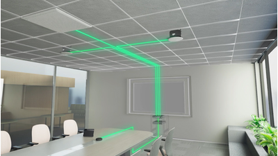 Illustration showing ADECIA devices connected via network
