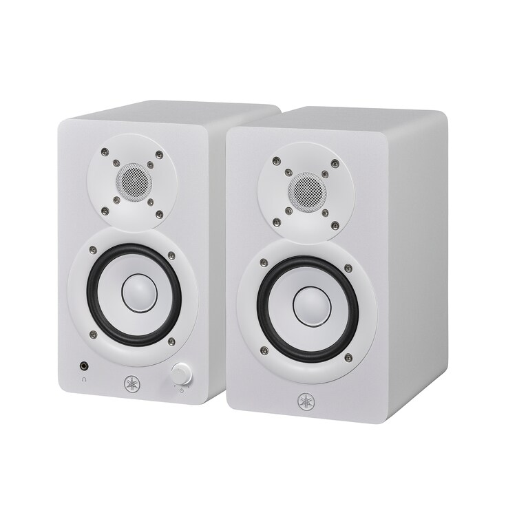 Yamaha Powered Studio Monitors HS3 white angle