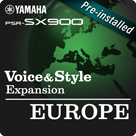 Europe – Европейская музыка (предустановленный пакет расширений – данные, совместимые с программой Yamaha Expansion Manager)