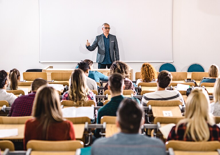Photo showing lecture room